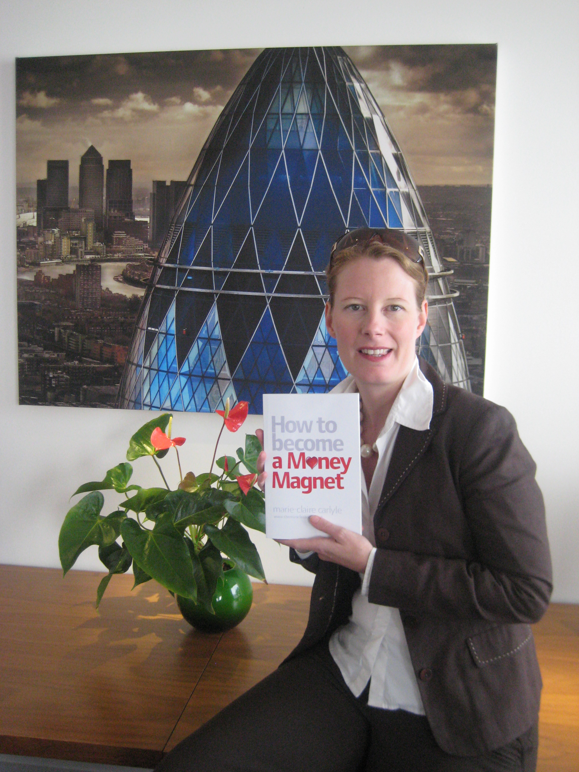 Amanda with a copy of the book