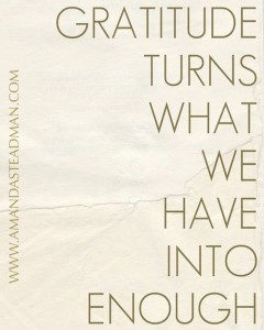 Gratitude Over All