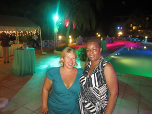 Sherille Hughes, Director of Paradise Cove Resort Anguilla and Trudy Nixon