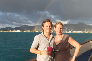 Franck and I on Passat the Old Dutch Schooner